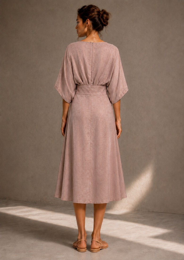 Elegant_midi_pink_dress_side